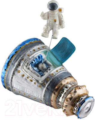 

Елочная игрушка Erich Krause, Серебристый;голубой, Decor Выход в космос / 45801