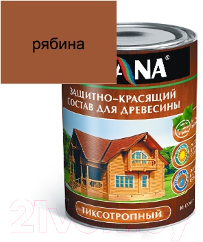 

Защитно-декоративный состав Ticiana, Тиксотропный для древесины