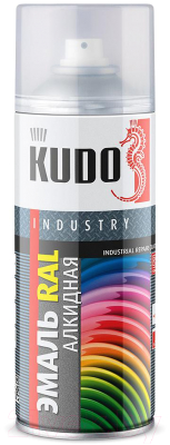 Эмаль Kudo Универсальная RAL 8017 / KU-08017 (520мл, шоколадно-коричневый)
