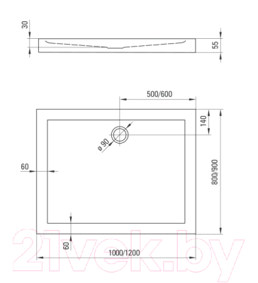 Душевой уголок Deante KTC 010P + KTC 031S + KTC 031S + KTN 045B