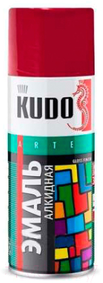 Эмаль Kudo Универсальная / KU-10045 (520мл, бордовый)