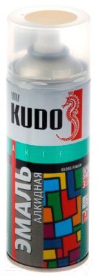 Эмаль Kudo Универсальная / KU-10091 (520мл, кремовый)