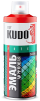 Эмаль Kudo Универсальная акриловая Satin RAL 6002 / KU-0A6002 (520мл, зеленая листва) - 