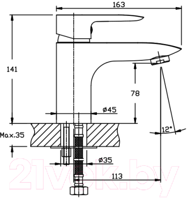 Смеситель Mixxus Premium Felix 001 / MXP0756