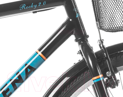 Велосипед Arena Rocky 2.0 2021 (26, черный/красный)