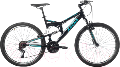 Велосипед Arena Flame 2.0 2021 (18, черный/бирюзовый)