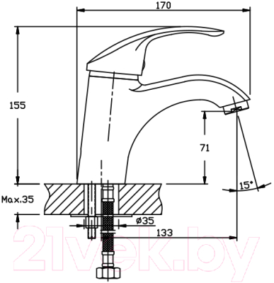 Смеситель Mixxus Premium Maxx 001 / MXP0241