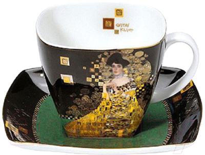 Чашка с блюдцем Goebel Artis Orbis/Gustav Klimt Адель Блох-Бауэр / 66-884-22-2