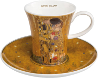 Чашка с блюдцем Goebel Artis Orbis/Gustav Klimt Поцелуй / 67-011-61-1 - 