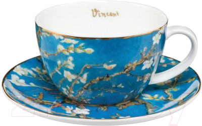 Чашка с блюдцем Goebel Artis Orbis/Vincent v.Gogh Цветущие ветки миндаля / 66-532-06-1