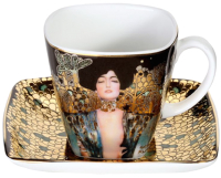 Чашка с блюдцем Goebel Artis Orbis/Gustav Klimt Юдифь I / 66-884-73-5 - 