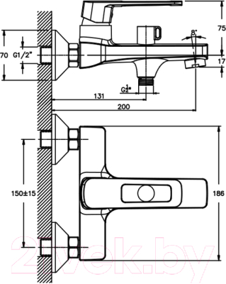 Смеситель Mixxus Premium Tiger 009 euro / MXP0553 (черный)