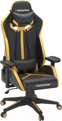 Кресло геймерское GetActive Day-off (черный/желтый)