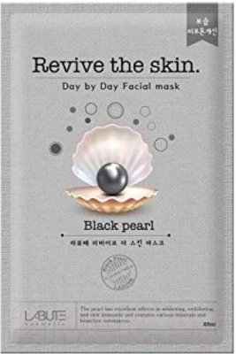 Маска для лица тканевая Labute Revive the skin Black pearl (23мл)