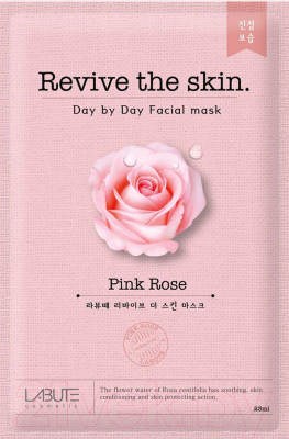 Маска для лица тканевая Labute Revive the skin Pink Rose (23мл)