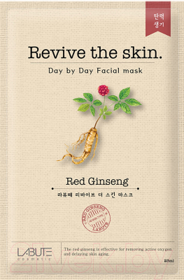 

Маска для лица тканевая Labute, Revive the skin Red Ginseng