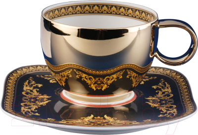 

Чашка с блюдцем Rosenthal, Versace Medusa / 19750-409605-14770