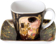 Чашка с блюдцем Goebel Artis Orbis/Gustav Klimt Поцелуй / 66-884-72-7 - 