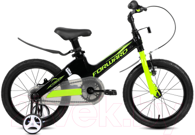Детский велосипед Forward Cosmo 16 2021 / 1BKW1K7C1005 (черный/желтый)