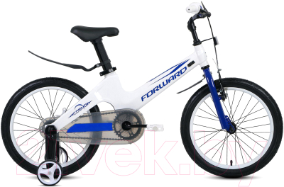 Детский велосипед Forward Cosmo 18 2021 / 1BKW1K7D1008 (белый/синий)