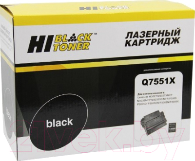 

Тонер-картридж Hi-Black, Черный, HB-Q7551X