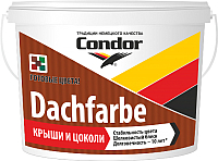 Краска CONDOR Dachfarbe D-06 для крыш (6.5кг, темно-коричневый) - 