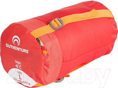 Спальный мешок Outventure Trek T-6 / S17EOUOS033-R2 (L, красный)