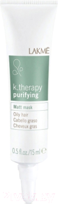 Маска для волос Lakme K.Therapy Purifying Matt Mask матирующая для жирных волос (6x15мл)