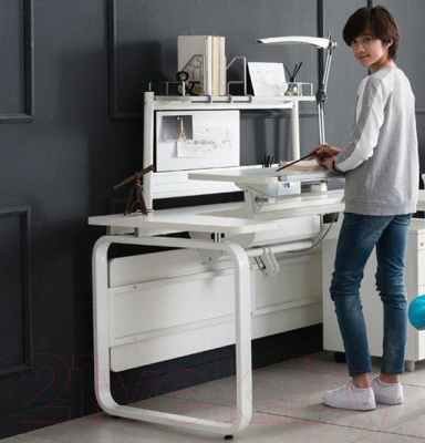 Письменный стол Comf-Pro M14 (белый) - в интерьере
