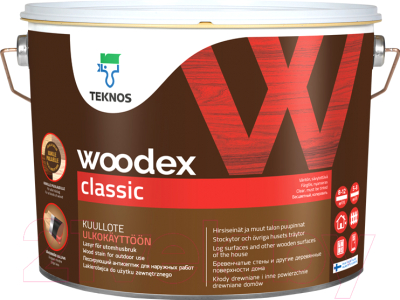 Антисептик для древесины Teknos Woodex Classic B3 (9л)