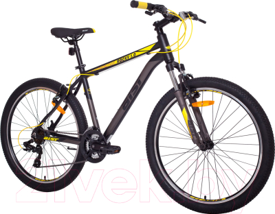 Велосипед AIST Rocky 1.0 (21, черный/желтый)
