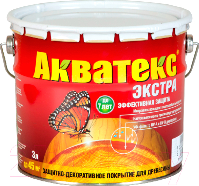 

Защитно-декоративный состав Акватекс, Оранжевый;терракотовый, Экстра