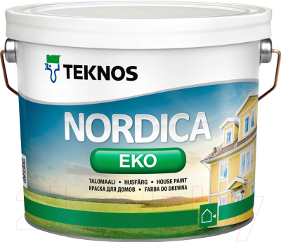 Краска Teknos Nordica Eko House Paint Base 1 (9л)
