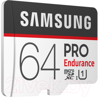 Карта памяти Samsung Pro Endurance microSDXC 64GB + адаптер (MB-MJ64GA)