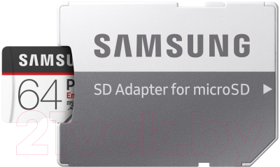 Карта памяти Samsung Pro Endurance microSDXC 64GB + адаптер (MB-MJ64GA)