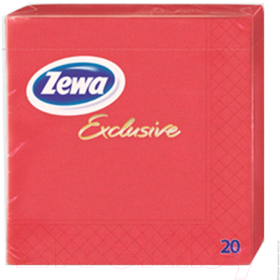 Бумажные салфетки Zewa Exlusive сервировочные  (20шт, красный)