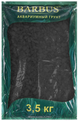 Грунт для аквариума Barbus Каменная крошка / Gravel 036/3.5 (3.5кг, черный)