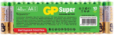 Комплект батареек GP Batteries Super Alkaline 15A LR6 (40шт)