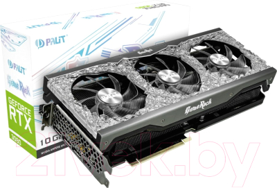 Видеокарта Palit GeForce RTX 3080 GameRock 10G GDDR6X (NED3080U19IA-1020G)