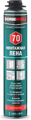 Пена монтажная Donewell 70 Профессиональная всесезонная (1л)