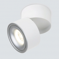 Точечный светильник Elektrostandard DLR031 15W 4200K 3100 (белый матовый/серебристый) - 