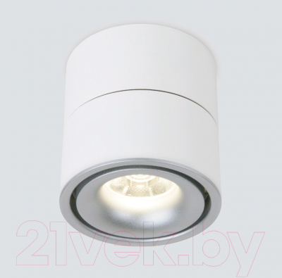 Точечный светильник Elektrostandard DLR031 15W 4200K 3100 (белый матовый/серебристый)