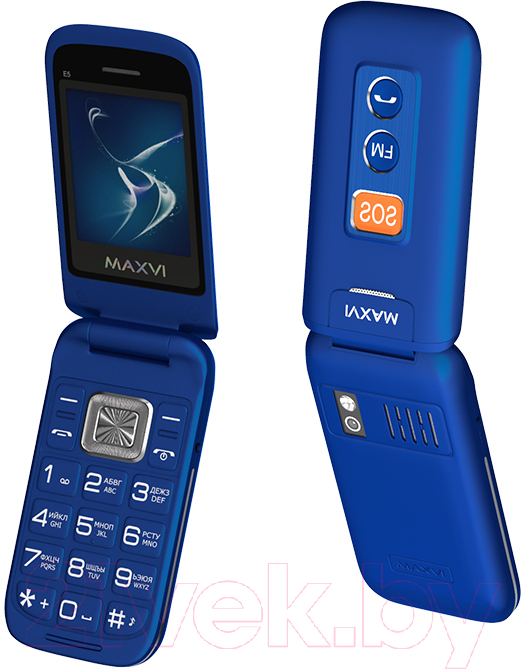 Мобильный телефон Maxvi E5 (синий)