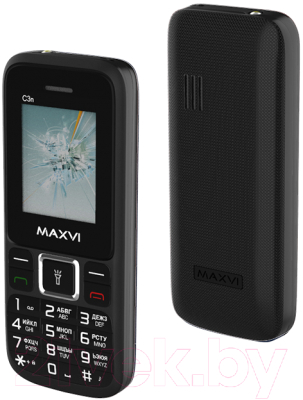 Мобильный телефон Maxvi С 3n (черный)