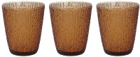 Набор стаканов Tognana Glass Ambra / N3585J70AMB (3шт, коричневый) - 