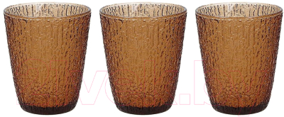 Набор стаканов Tognana Glass Ambra / N3585J70AMB (3шт, коричневый)