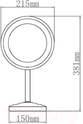 Зеркало косметическое Aquanet 2209D / 204516