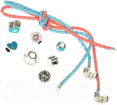 Набор для создания украшений Bondibon Eva Moda Витые браслеты с шармами / ВВ4891