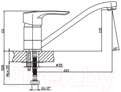 Смеситель Mixxus Hansberg 004 / MX0029