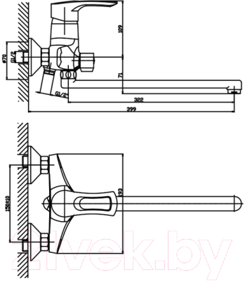 Смеситель Mixxus Hansberg 006 / MX0033